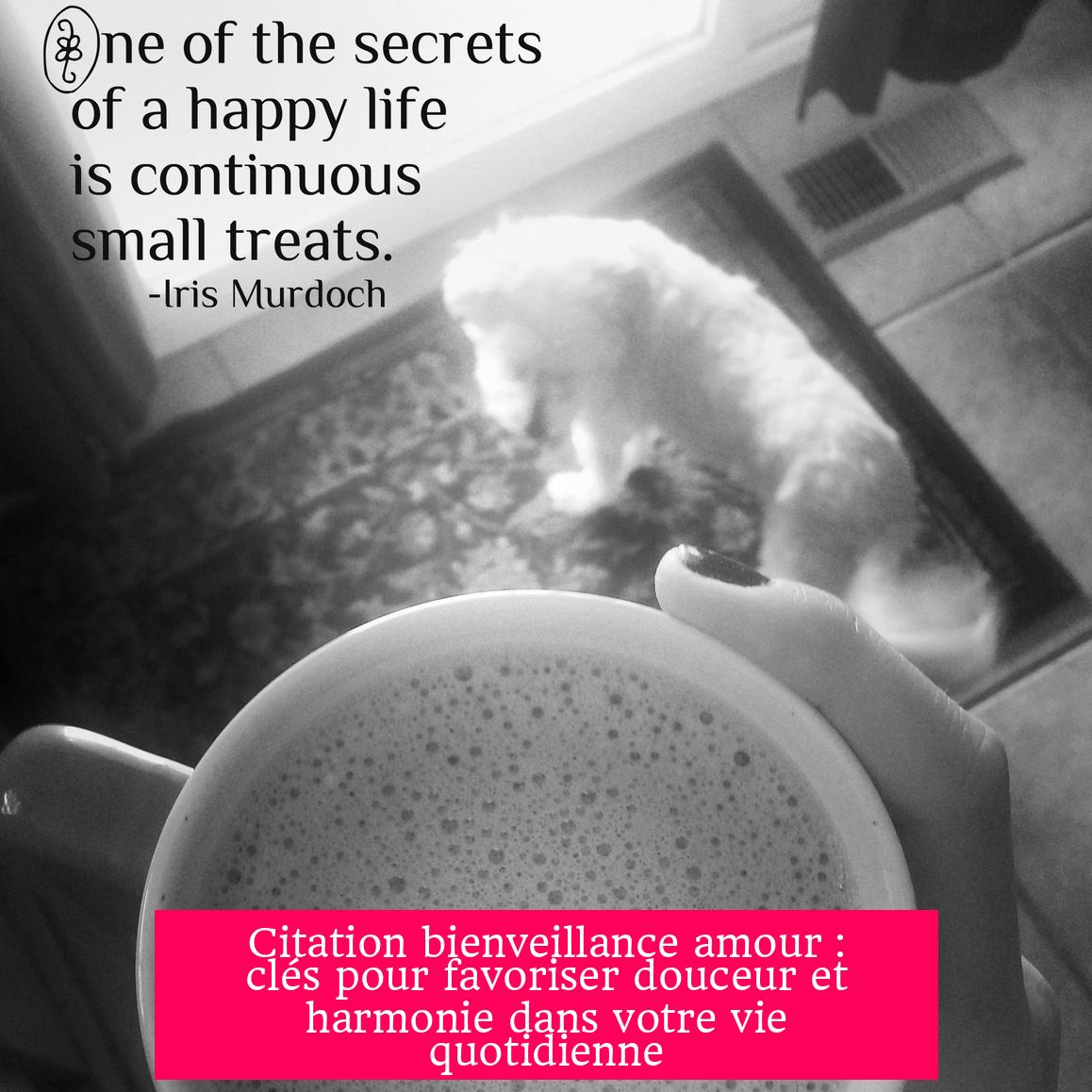 Citation bienveillance amour : clés pour favoriser douceur et harmonie dans votre vie quotidienne
