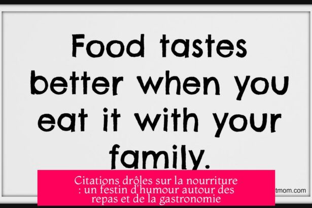 Citations drôles sur la nourriture : un festin d'humour autour des repas et de la gastronomie