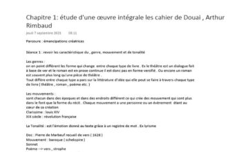 Citations des Cahiers de Douai d'Arthur Rimbaud : Analyse thématique et poétique de son œuvre