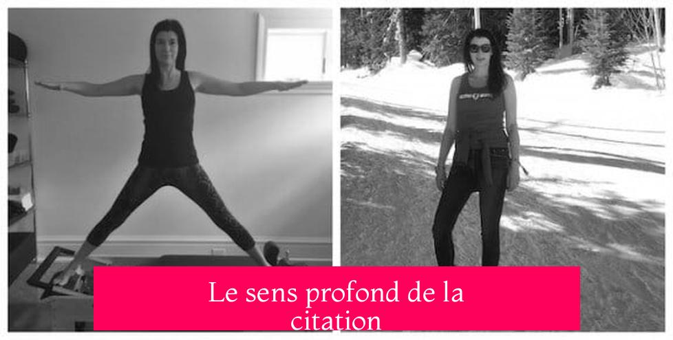 Le sens profond de la citation
