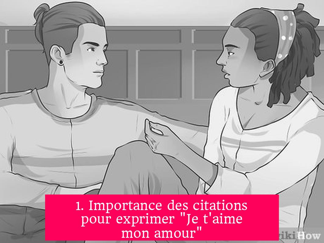 1. Importance des citations pour exprimer "Je t'aime mon amour"