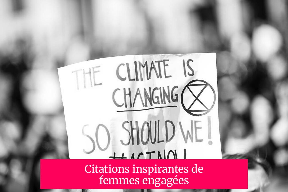 Citations inspirantes de femmes engagées