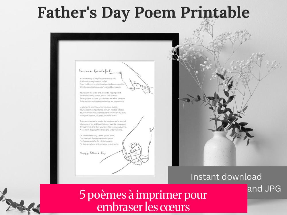 5 poèmes à imprimer pour embraser les cœurs