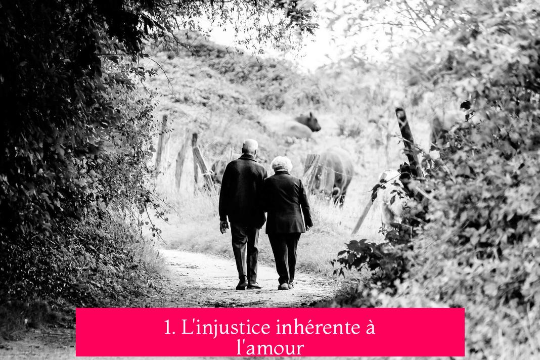 1. L'injustice inhérente à l'amour