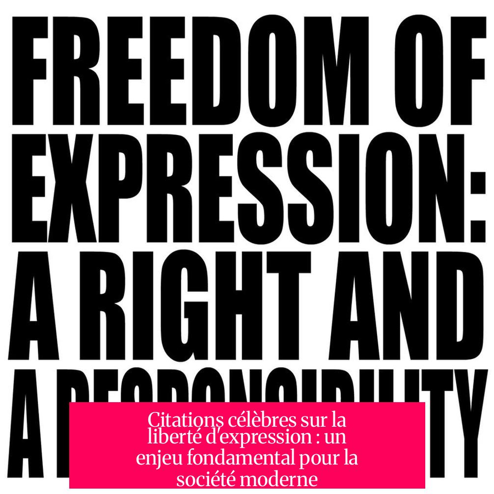 Citations célèbres sur la liberté d'expression : un enjeu fondamental pour la société moderne