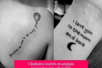 Citations courtes en anglais pour tatouage : choisir le message parfait et son emplacement
