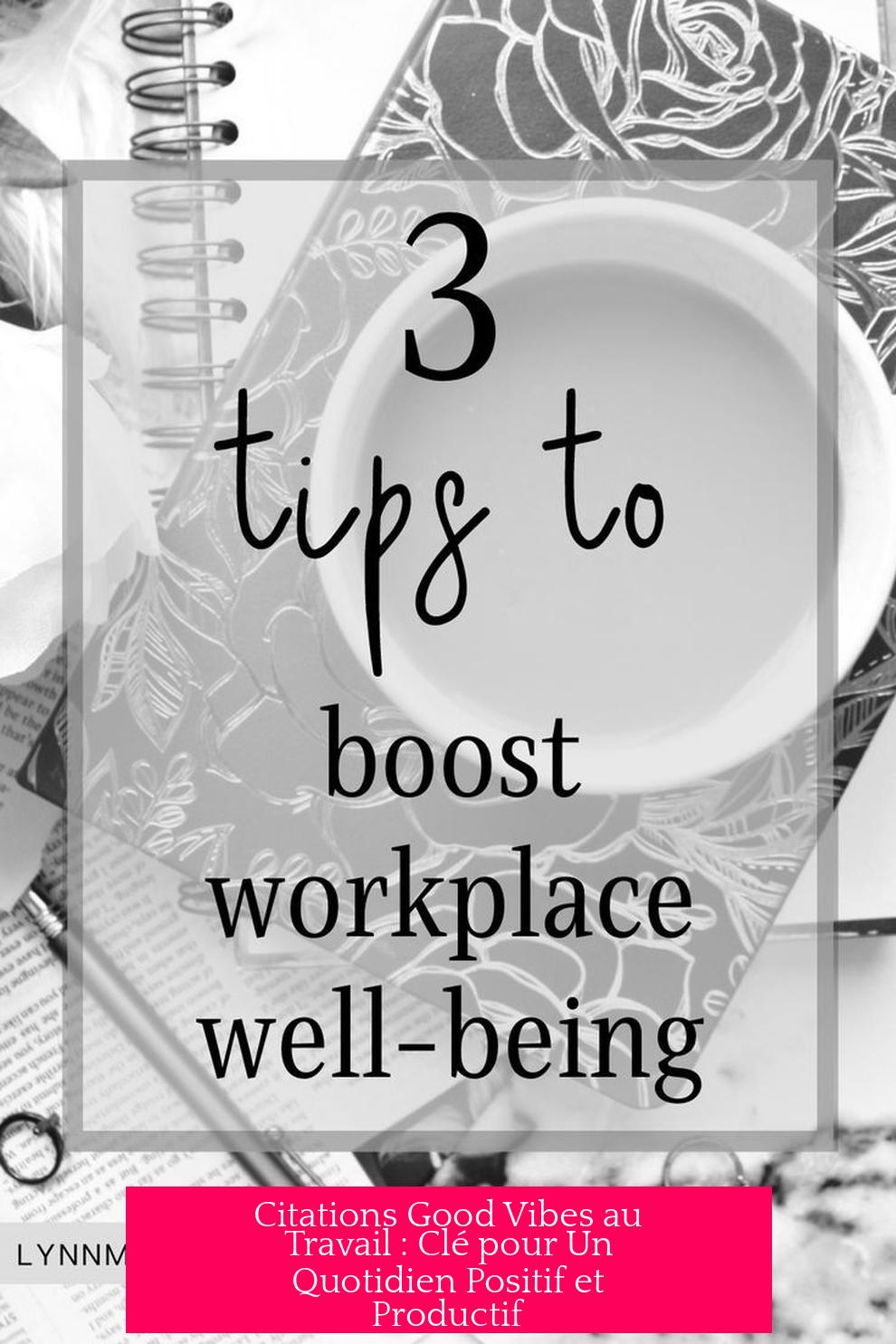 Citations Good Vibes au Travail : Clé pour Un Quotidien Positif et Productif