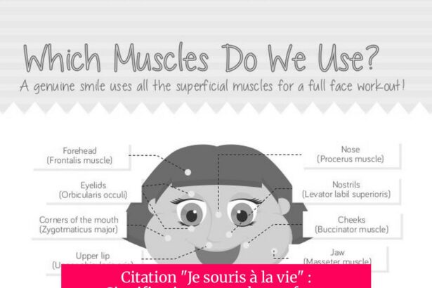 Citation "Je souris à la vie" : Signification, proverbes et force du sourire dans notre quotidien
