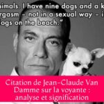 Citation de Jean-Claude Van Damme sur la voyante : analyse et signification