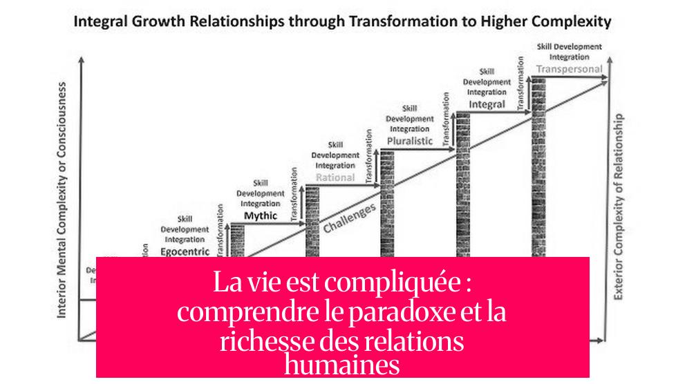 La vie est compliquée : comprendre le paradoxe et la richesse des relations humaines