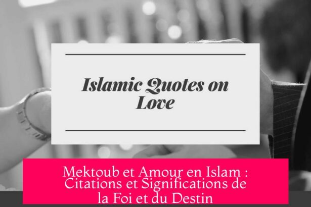 Mektoub et Amour en Islam : Citations et Significations de la Foi et du Destin