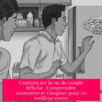 Citations sur la vie de couple difficile : Comprendre, surmonter et s'inspirer pour un meilleur avenir