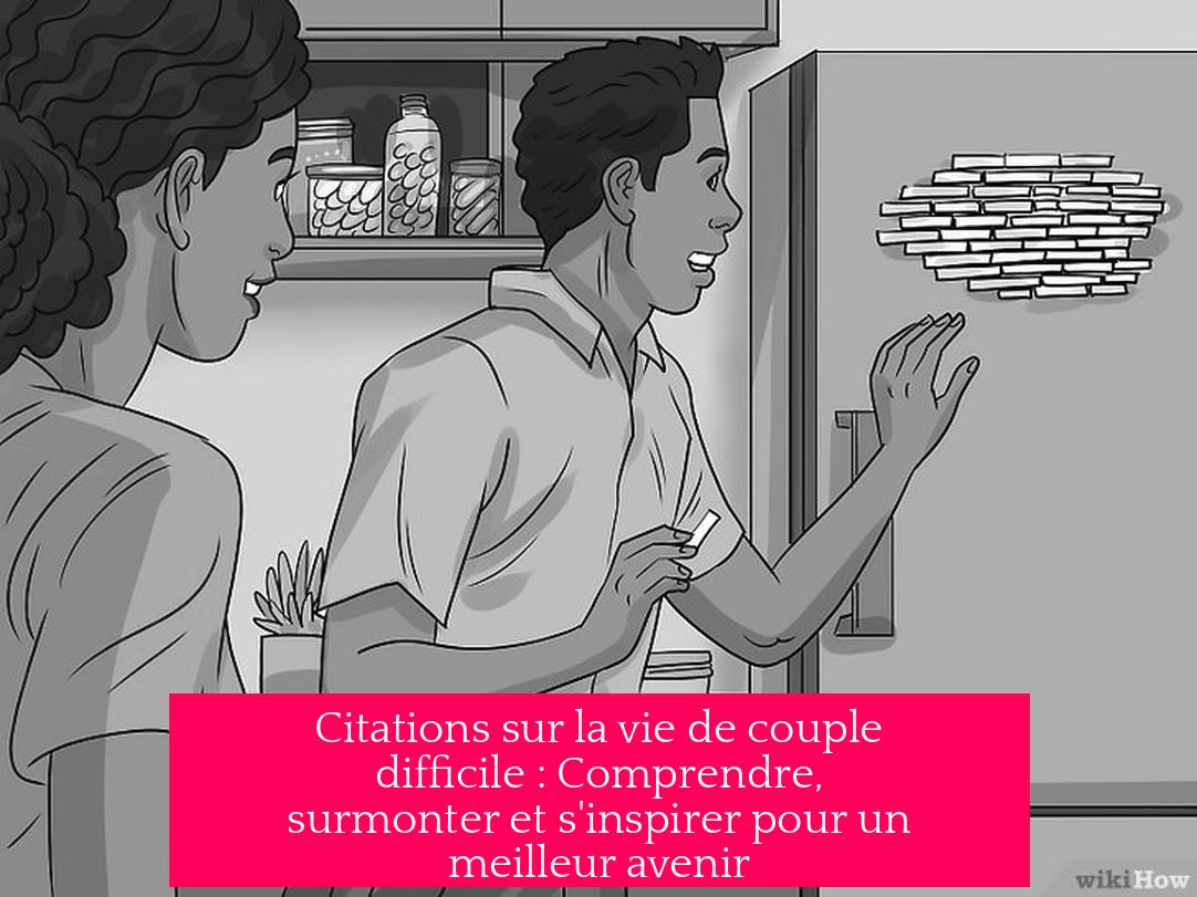 Citations sur la vie de couple difficile : Comprendre, surmonter et s'inspirer pour un meilleur avenir