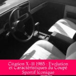 Citation X-11 1985 : Evolution et Caractéristiques du Coupé Sportif Iconique
