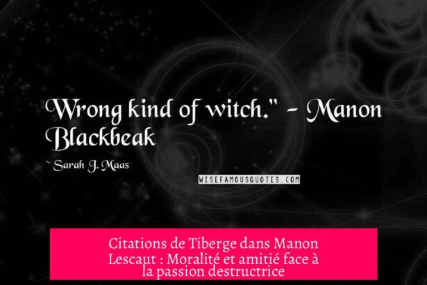 Citations de Tiberge dans Manon Lescaut : Moralité et amitié face à la passion destructrice
