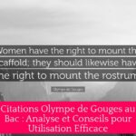 Citations Olympe de Gouges au Bac : Analyse et Conseils pour Utilisation Efficace