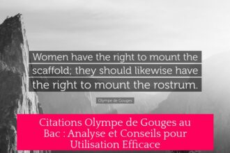 Citations Olympe de Gouges au Bac : Analyse et Conseils pour Utilisation Efficace