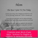 Citations pour décès d'une mère : honorer le chagrin et célébrer la mémoire éternelle