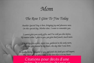 Citations pour décès d'une mère : honorer le chagrin et célébrer la mémoire éternelle