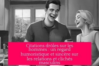 Citations drôles sur les hommes : un regard humoristique et sincère sur les relations et clichés masculins