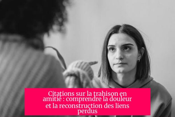 Citations sur la trahison en amitié : comprendre la douleur et la reconstruction des liens perdus