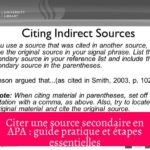 Citer une source secondaire en APA : guide pratique et étapes essentielles