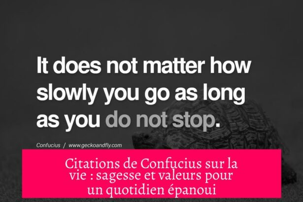 Citations de Confucius sur la vie : sagesse et valeurs pour un quotidien épanoui