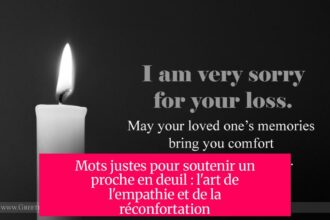 Mots justes pour soutenir un proche en deuil : l'art de l'empathie et de la réconfortation