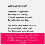 Le poème de mariage de Victor Hugo : un hymne à l’amour durable pour les cérémonies laïques