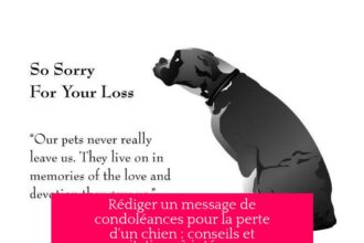 Rédiger un message de condoléances pour la perte d'un chien : conseils et citations à intégrer