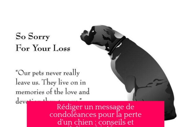 Rédiger un message de condoléances pour la perte d'un chien : conseils et citations à intégrer