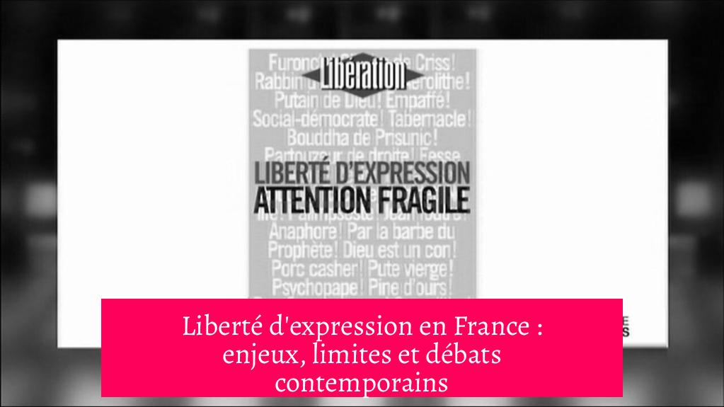 Liberté d'expression en France : enjeux, limites et débats contemporains