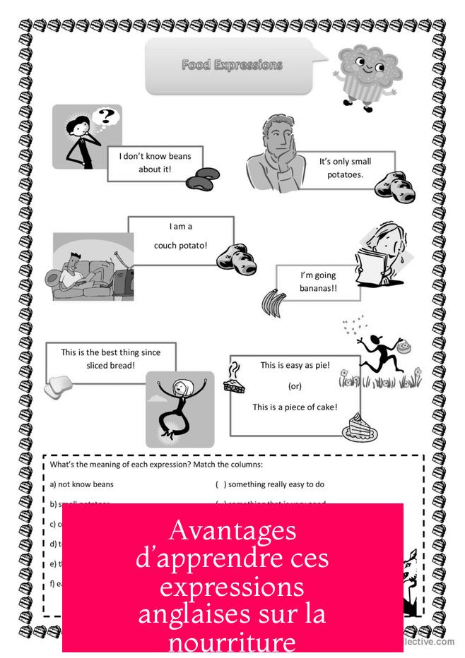 Avantages d’apprendre ces expressions anglaises sur la nourriture