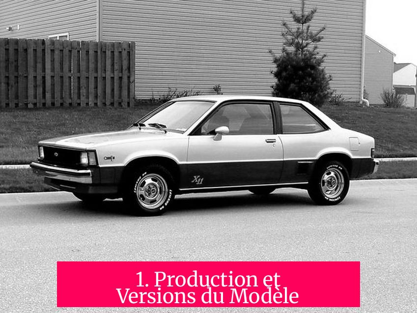 1. Production et Versions du Modèle