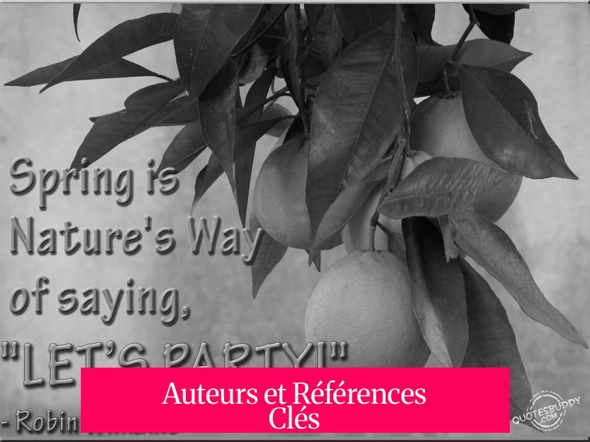 Auteurs et Références Clés