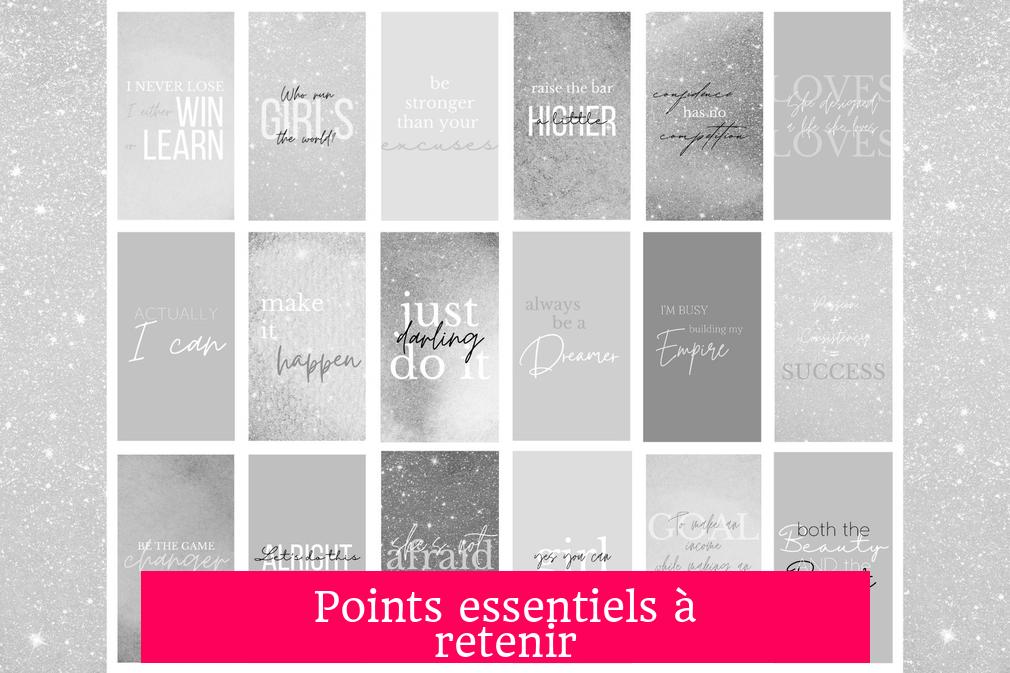 Points essentiels à retenir
