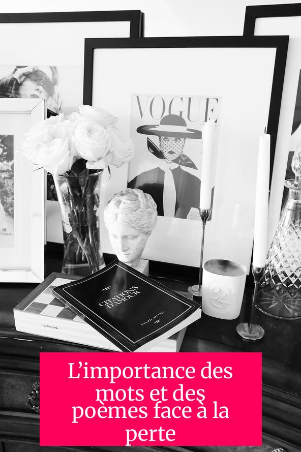 L’importance des mots et des poèmes face à la perte