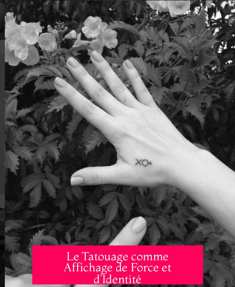 Le Tatouage comme Affichage de Force et d’Identité