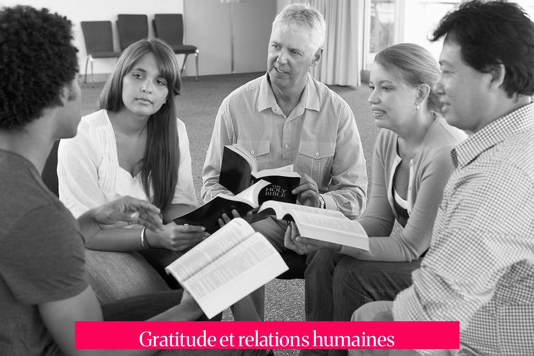 Gratitude et relations humaines