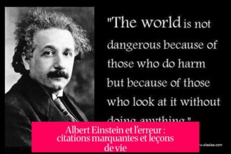 Albert Einstein et l'erreur : citations marquantes et leçons de vie