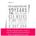 Guide complet pour créer la carte d'anniversaire parfaite pour un garçon de 12 ans