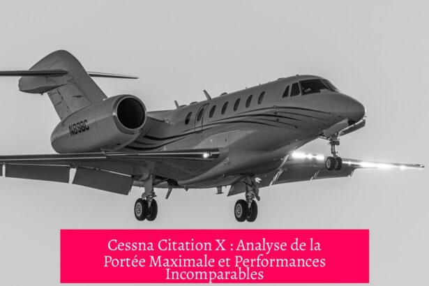 Cessna Citation X : Analyse de la Portée Maximale et Performances Incomparables