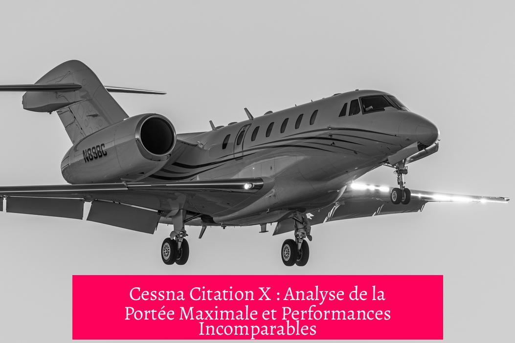 Cessna Citation X : Analyse de la Portée Maximale et Performances Incomparables