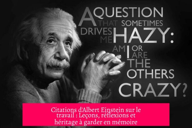 Citations d'Albert Einstein sur le travail : Leçons, réflexions et héritage à garder en mémoire