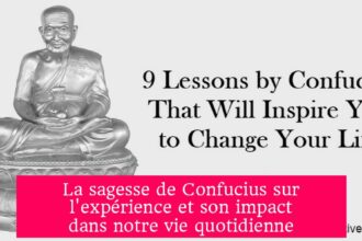La sagesse de Confucius sur l'expérience et son impact dans notre vie quotidienne
