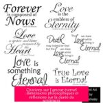 Citations sur l'amour éternel : dimensions philosophiques et réflexions sur la durée du sentiment