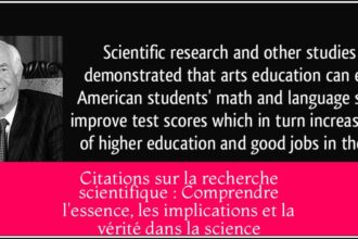Citations sur la recherche scientifique : Comprendre l'essence, les implications et la vérité dans la science