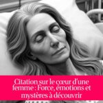 Citation sur le cœur d'une femme : Force, émotions et mystères à découvrir