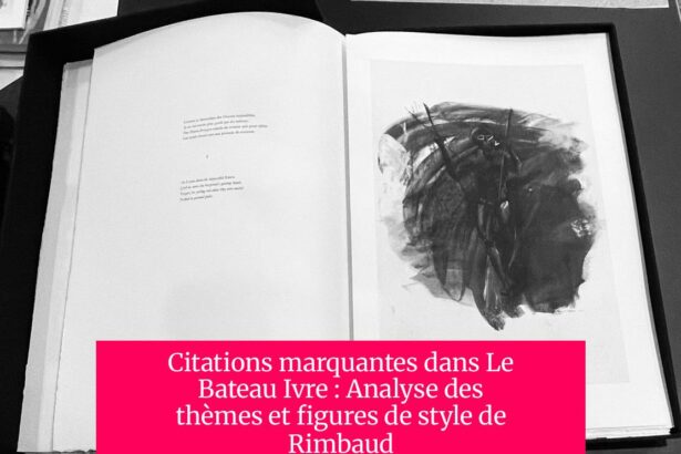 Citations marquantes dans Le Bateau Ivre : Analyse des thèmes et figures de style de Rimbaud