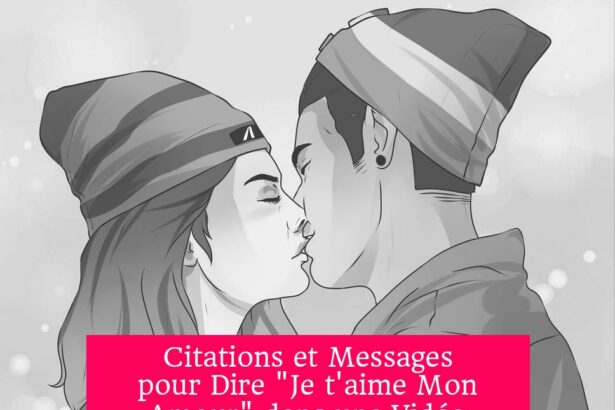 Citations et Messages pour Dire "Je t'aime Mon Amour" dans une Vidéo Émotionnelle